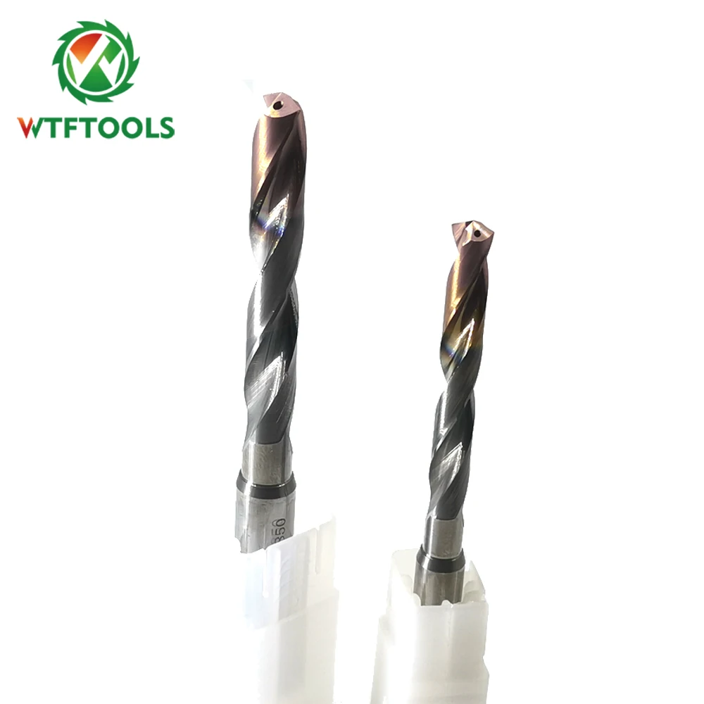 
High Efficiency 11.7mm Inner Coolant Tungsten Carbide Drill Bits For CNC Drilling 