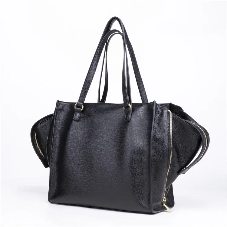 
Ready to ship Gionar Large Size Utility Full Grain Cowhide Leather Tote bag Casual Travel Handbag for women with Logo 