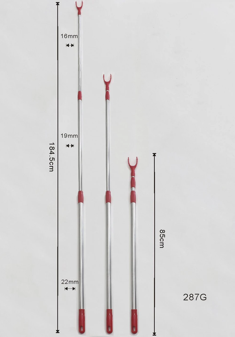 Wholesale household durable adjustable telescopic clothes fork