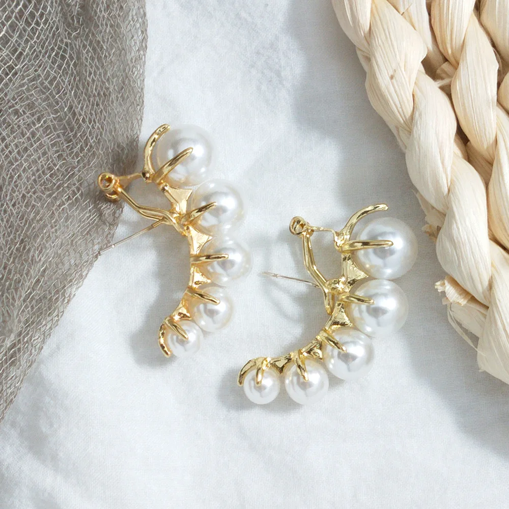 2019 Latest Women Design Jewelry Rhinestone Earring Pearl Earring