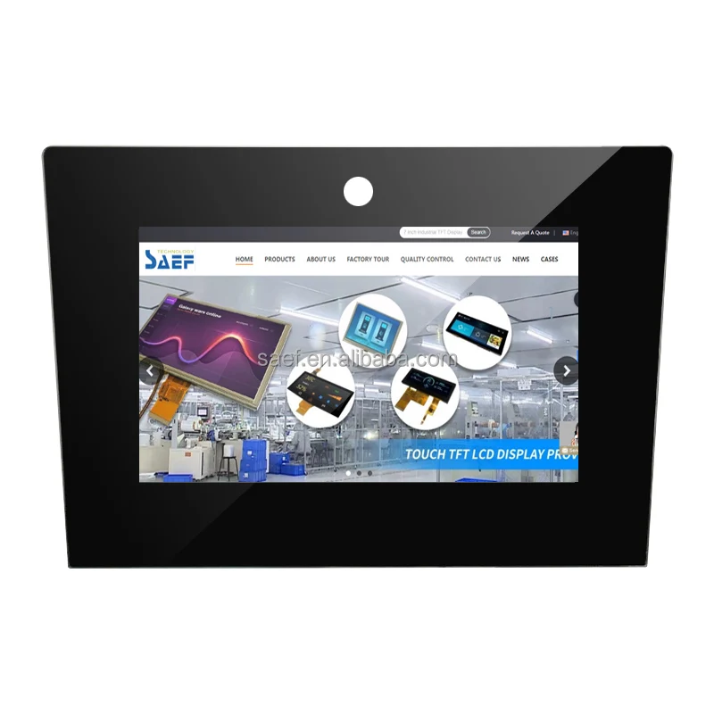 7 Inch 1024*600 LCD Touch Display raspberry pi display port to hd-mi tft module with Capacitive PCAP