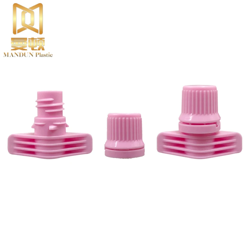 Food Grade 9.6mm PE Spout Cap White Plastic Screw Cover Spout Pouch Cap