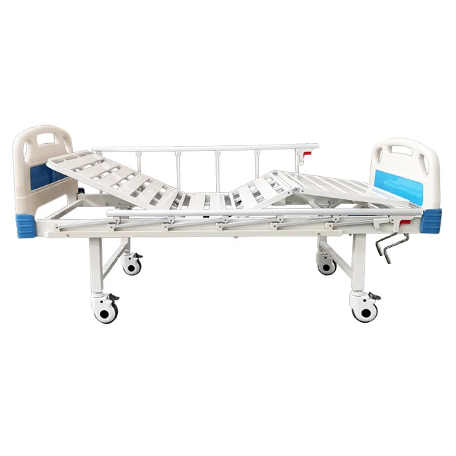 Certificated china good price 2 functions manual hospital medical bed