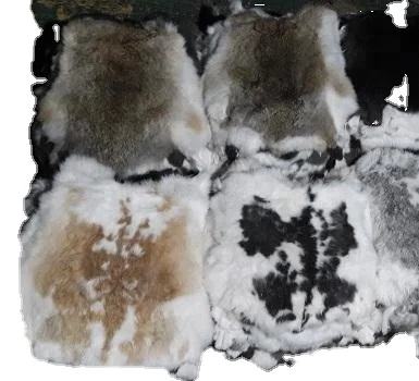 100 % Genuine Rabbit Fur Rabbit Skin Rabbit Pelt  For Sale