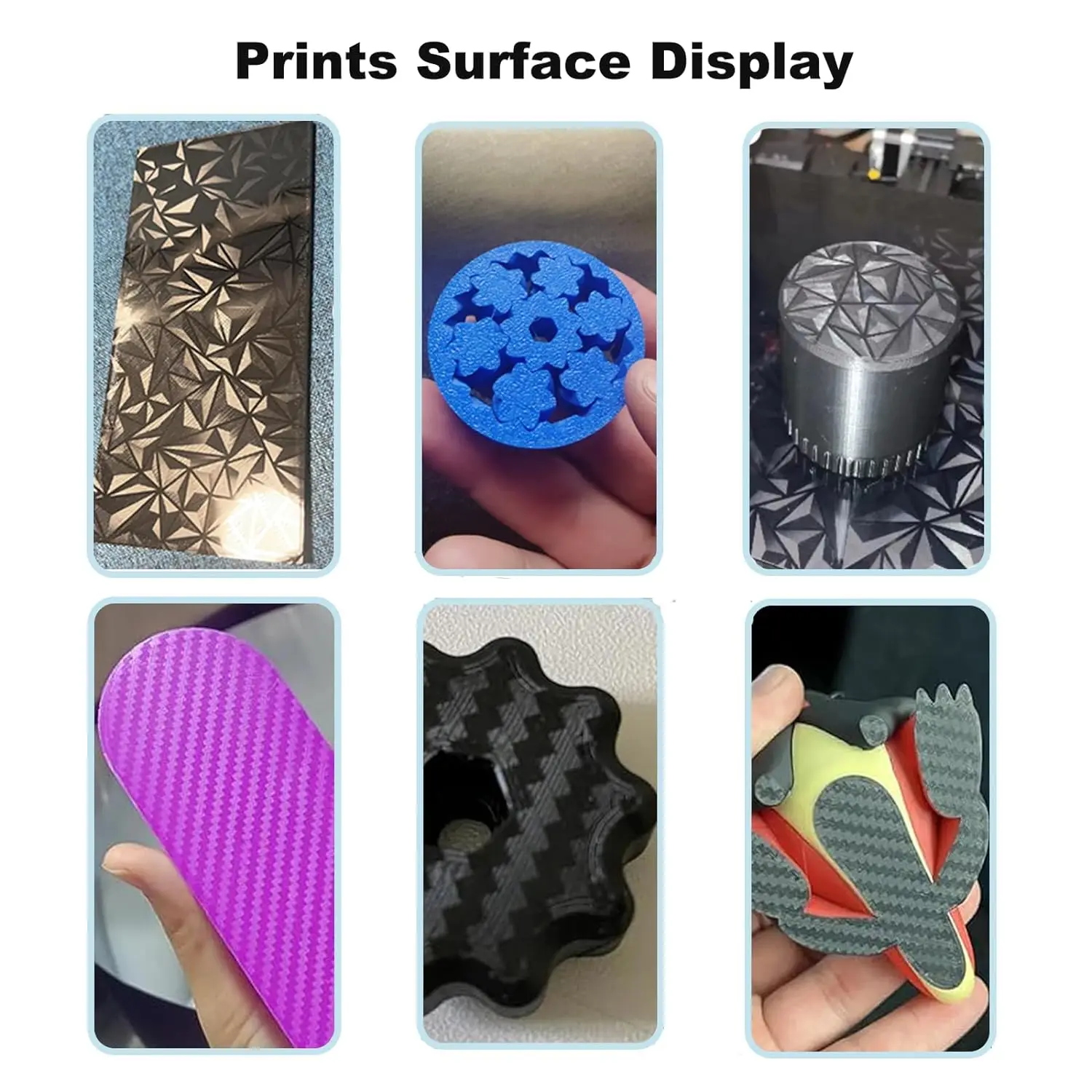 YouQi 257x257 мм 3D-принтер гибкая кровать для печати PEI лист Bambu Lab X1/X1C/X1E/P1P/P1S/A1 3D принтер