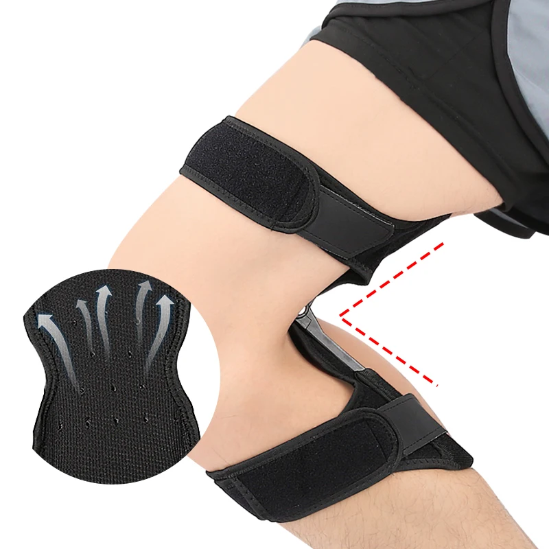 MR Knee Brace Joint Support Knee Stabilizer Pads Protective Gear Booster with Powerful Springs for weak Legs