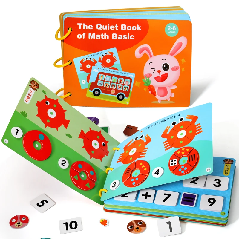 Quiet Busy Book Montessori Baby educational Toys Digital Enlightenment Quiet book