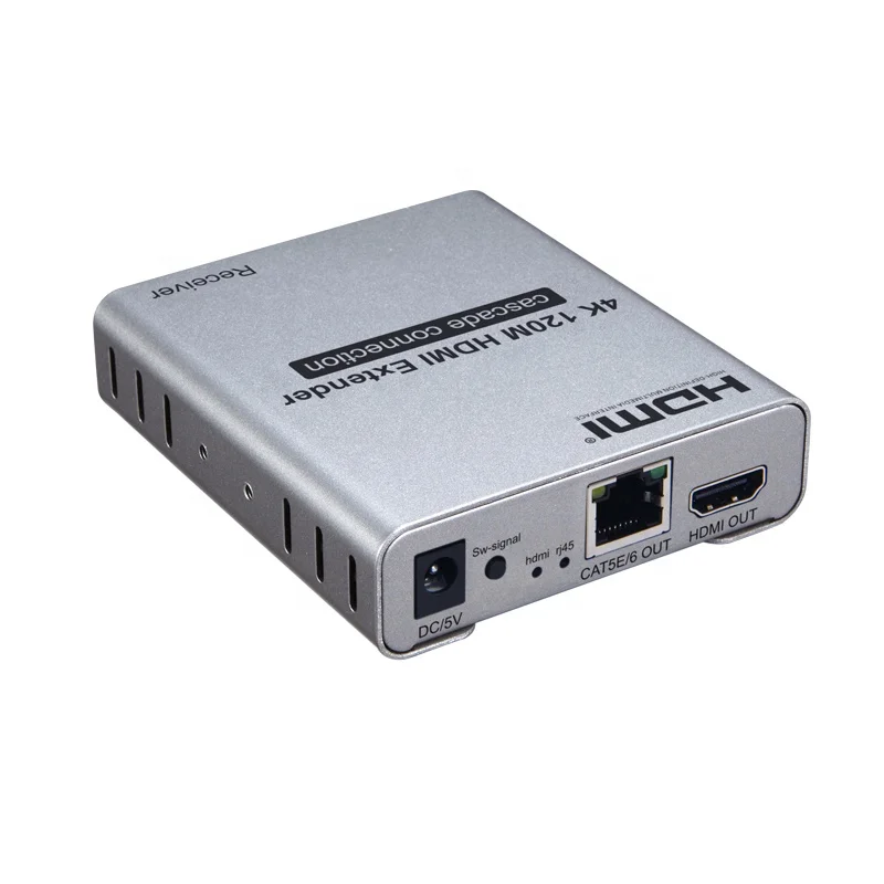 4K 30 Гц HDMI удлинитель 120 м по одной UTP Cat5e/6 1 4 с передатчиком