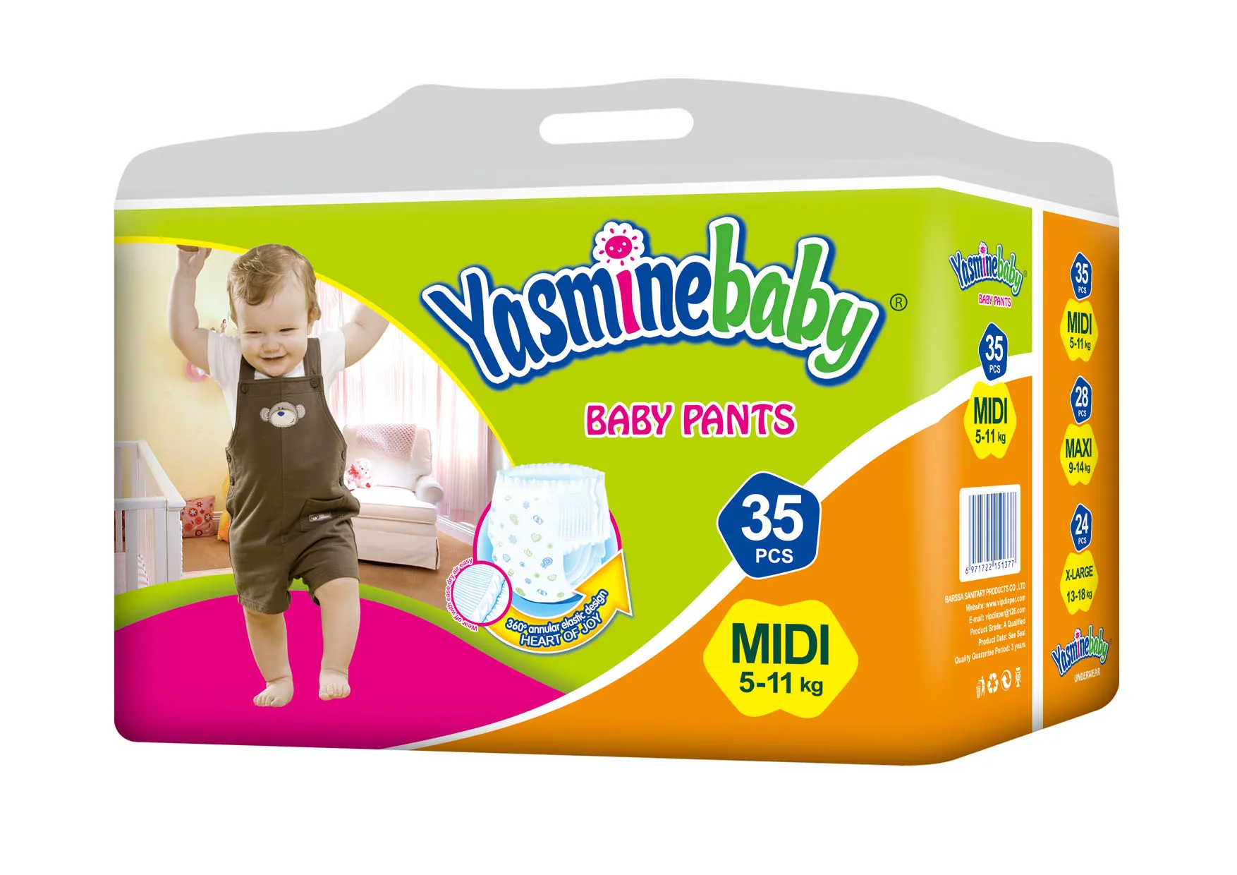 Newborn disposable soft comfort pull up baby pants diapers made in china