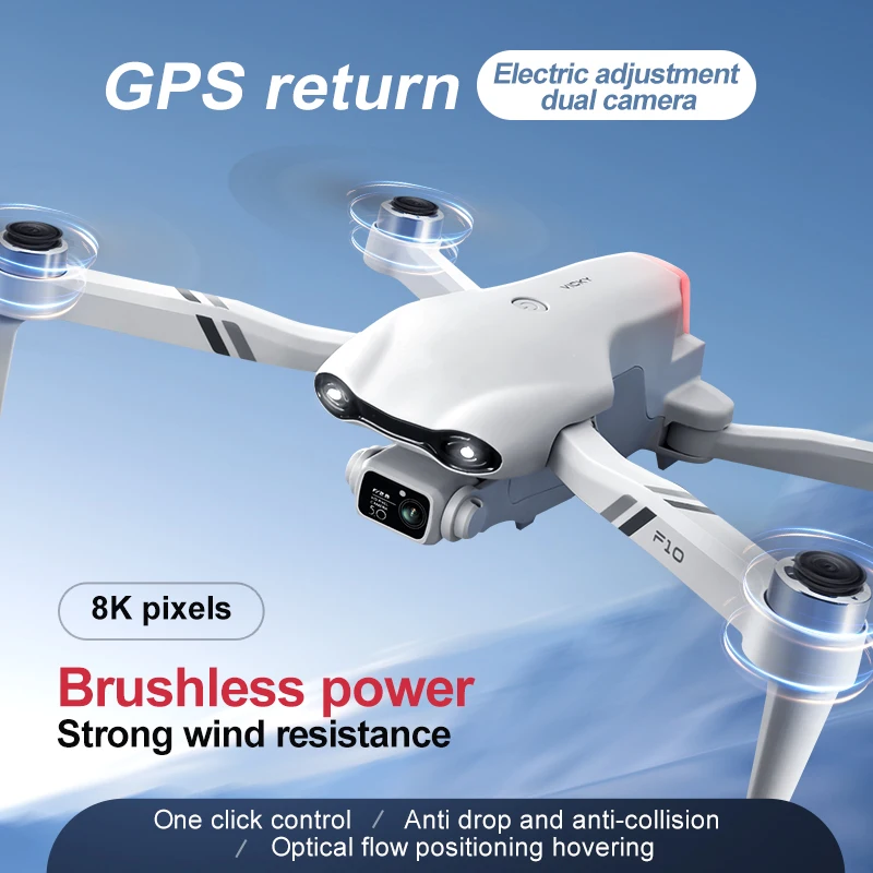 4DRC Factory Wholesale 4D-F10 Professional Rc Drone Toys 8K HD Camera 5G WiFi Fpv Drones RC Helicopter RC Foldable Quadcopter