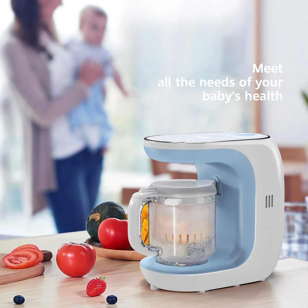  Небольшой ручной бытовой комбайн BabyFood 7 в 1 детский для еды легко