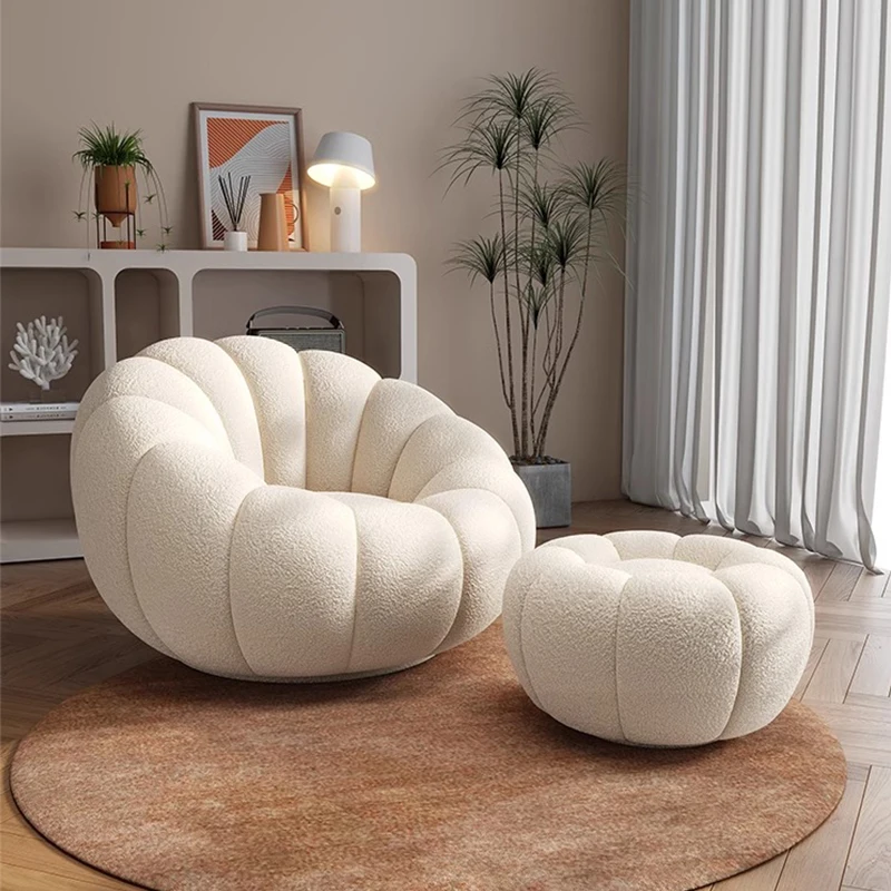 Minimalism Style Couchs Living Room Furniture Living Room Lounge Chairs Modern Interior Furniture Pumpkin Shaped Sofa