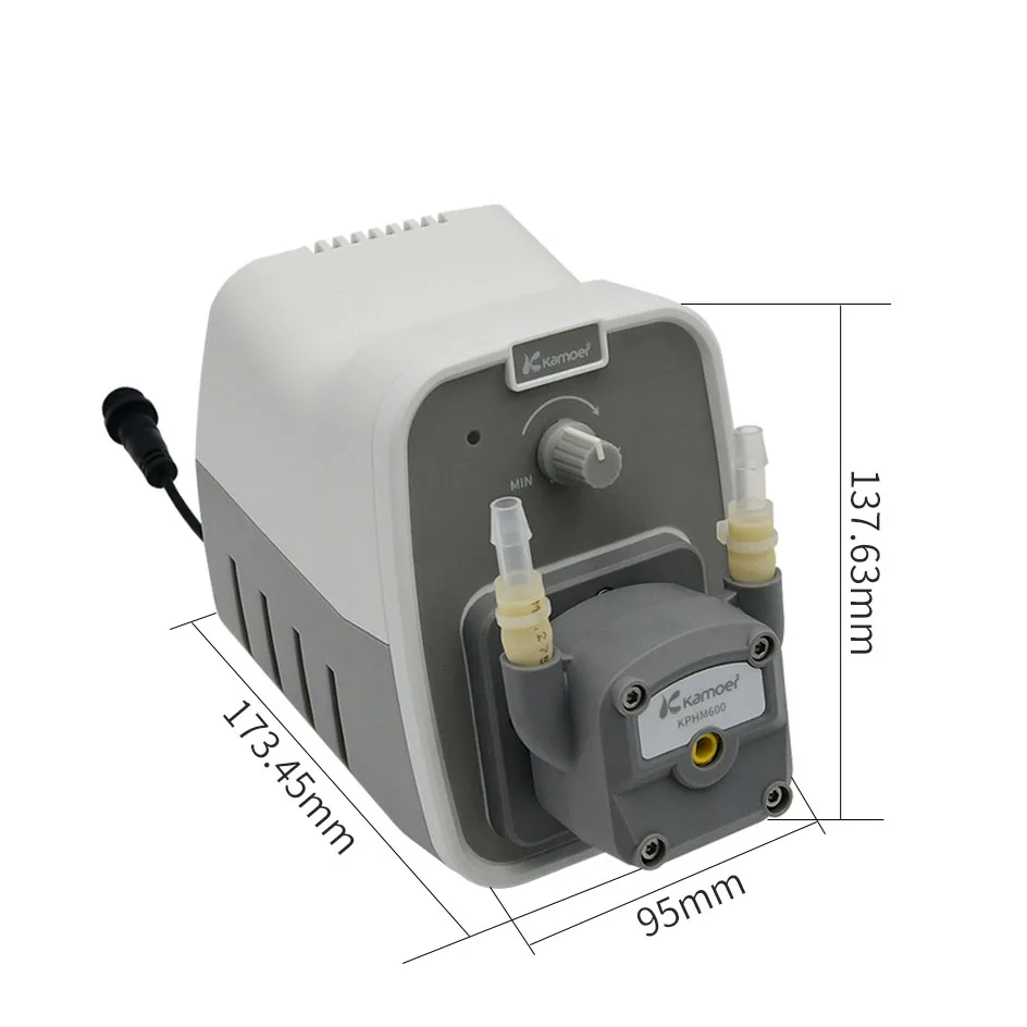 Kamoer KCP600 24v adjustable flow 250-600ml/min BPT tube peristaltic dispensing pump for nail polish