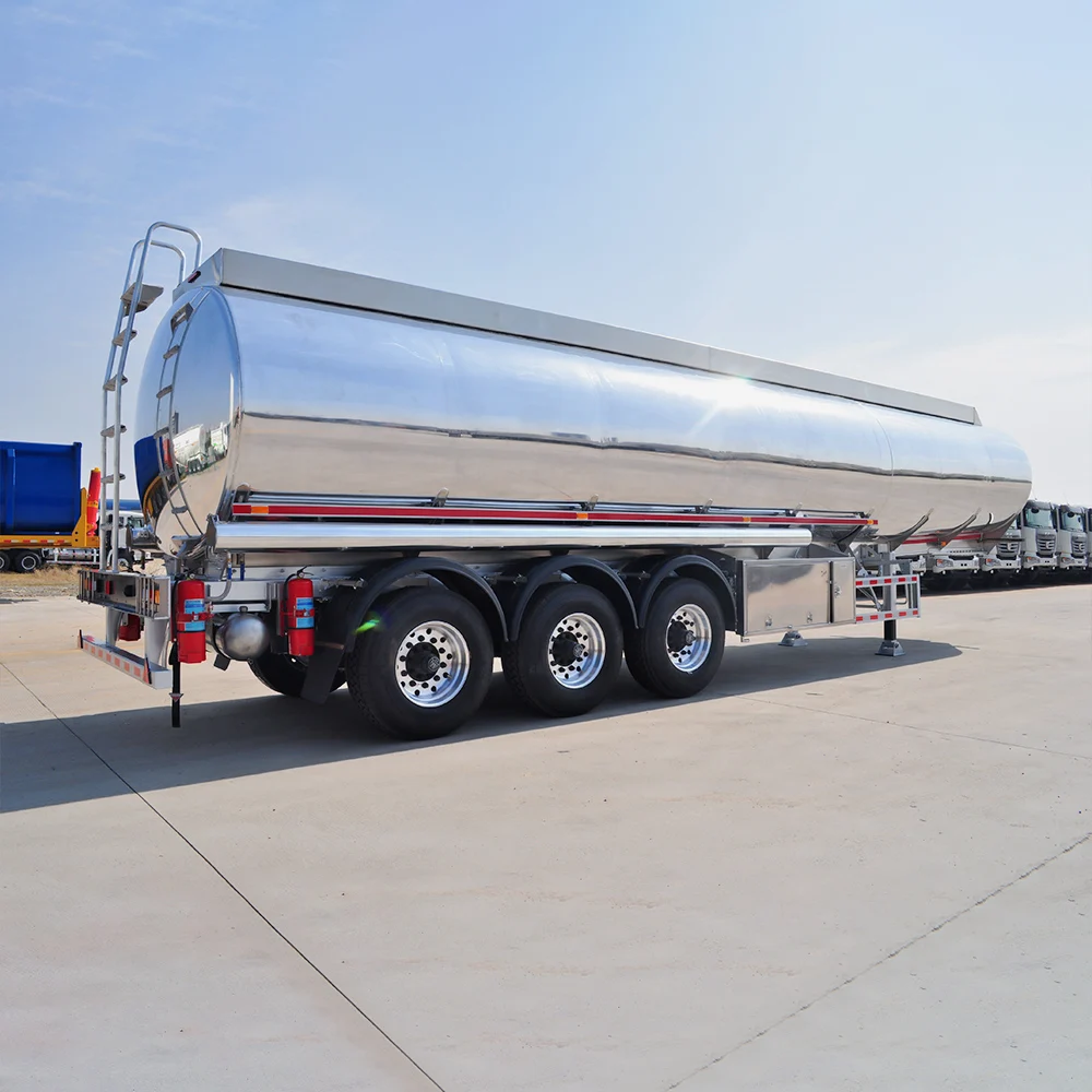 ZW Group 3 Axle Fuel Tanker Semi Trailer for Oil/Fuel/Diesel/Gasoline/Crude/Water/Milk Transport