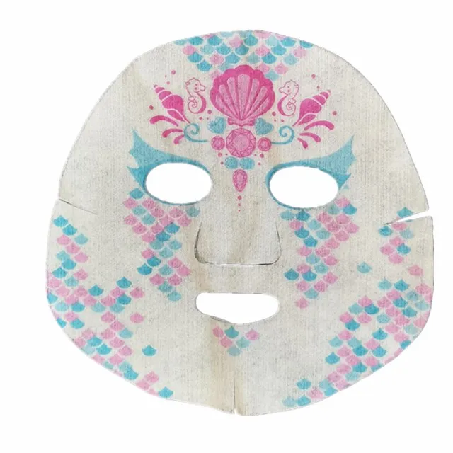 Semi-finished Product No Serum Facial Mask Raw Material Natural Printed mask Customized Package Skin Care Product Beauty