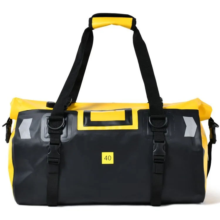 Waterproof PVC Large Capacity Tail Bag Cycling Backpack Pannier Bag Motorcycle Universal Storage Bag