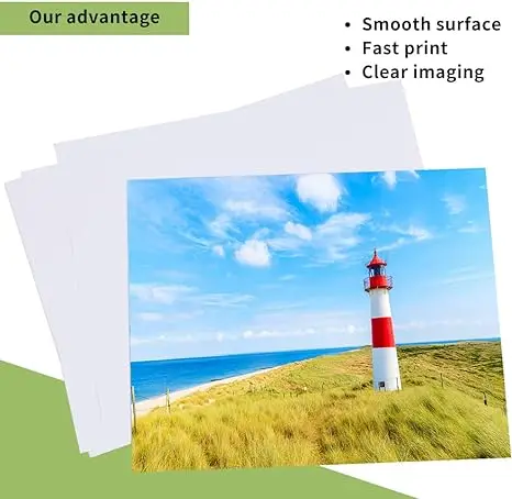 Hot sale 240g high gloss single sided RC photo paper waterproof inkjet printing clear bright side for Epson printer