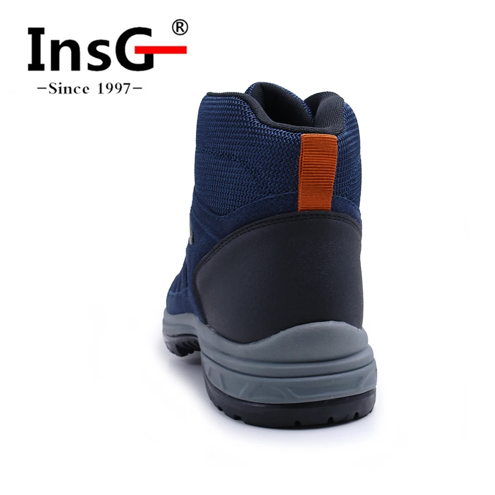 Удобные мужские горные ботинки OEM из натуральной замши, уличные водонепроницаемые Нескользящие треккинговые ботинки