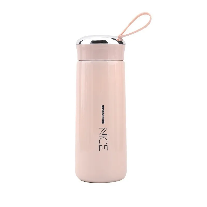 Wholesale Custom Double Wall Thermo Glass Water Bottle Creative Gifts Mug with Lid