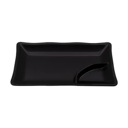 Hot Selling Plate China Manufacturer Melamine Rectangle Black Plate Melamine Sushi