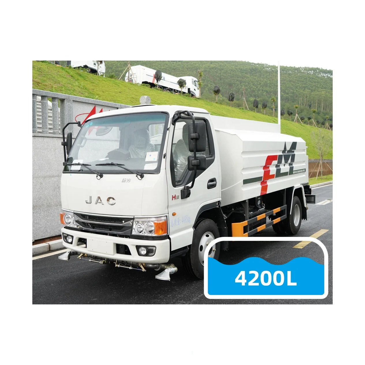 Маленькая мини-цистерна для воды с дизельным двигателем FULONGMA 4200L