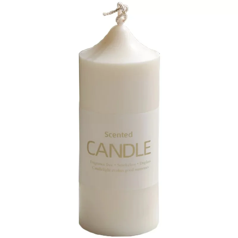 Wholesale Cylinder Acrylic Plastic Mold for Handmade Church Top Candle round Silicone Soap Mold with Bag DIY Cake Tools