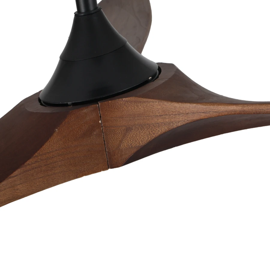 60 Inches Modern Nordic Fancy 3  Wood Wooden Blade  Energy Saving DC Motor Decorative Ceiling Fan with remote control