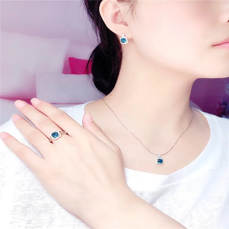 2022 New Fashion Gold Plated Earring hoops Bracelet Necklace Wedding Zirconia sterling silver 925 steel wedding jewelry sets