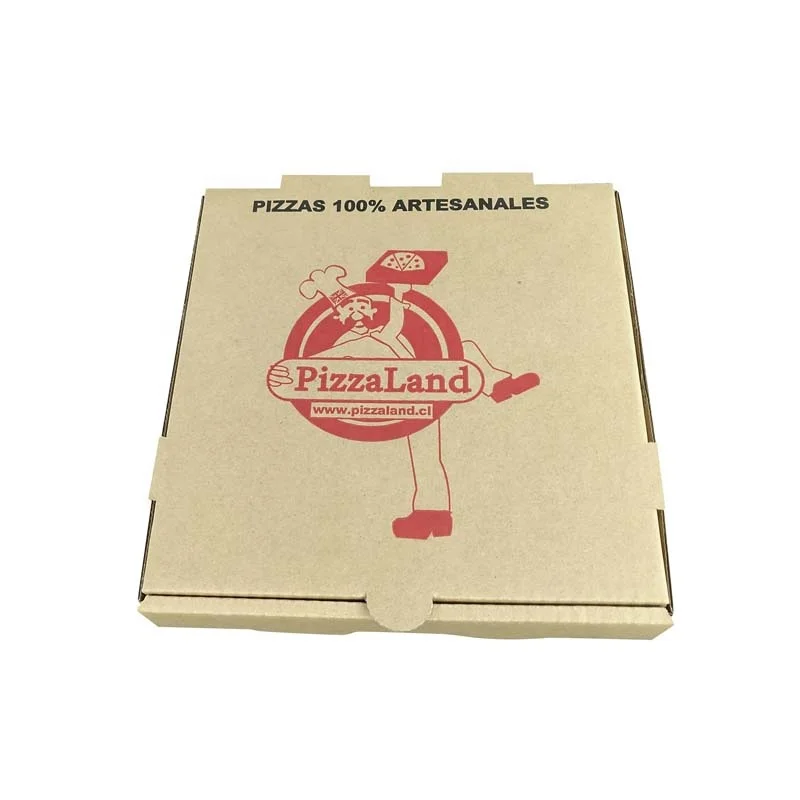 ZY factory manufacturer pizza box corrugated wedding party pizza carriers custom logo folding Pre-fold Kraft Cardboard Pizza Box