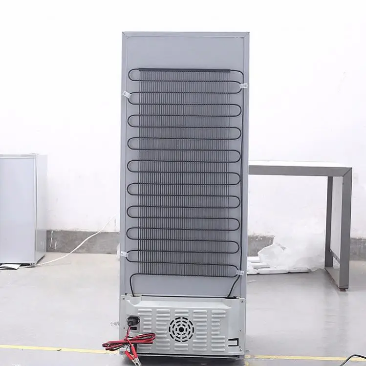 Single Double door 12V 24V Solar Panel energy Powered Freezer Refrigerator Fridge mini solar refrigerator