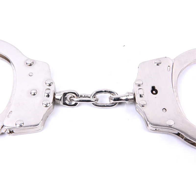 wholesale cheap tactical chain carbon steel & nickel plated handcuff