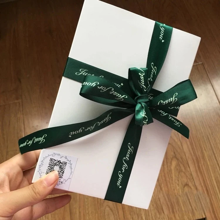 MSD Custom Made Satin Ribbon Printed Logo For Gift Packaging Silk Ribbon Wedding Custom Ribbons For Decoration