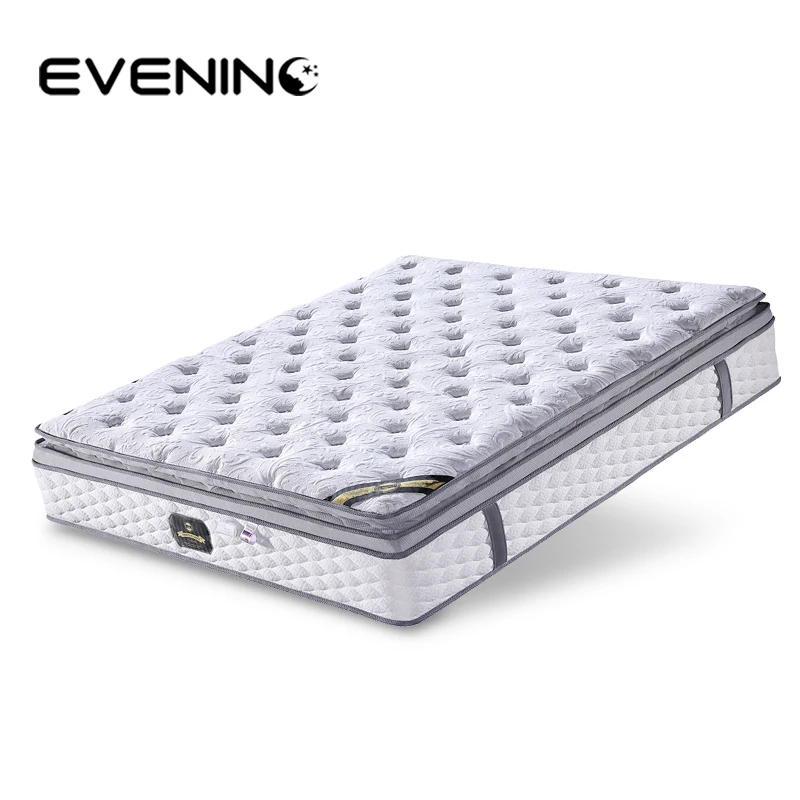 Factory directly sell inner pillow euro top pocket coil spring full size mattress