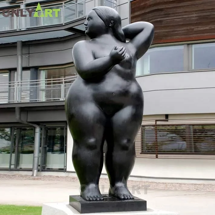 Famous Bronze Fernando Botero Sculptures Reproductions Sitting Fat Lady Statue