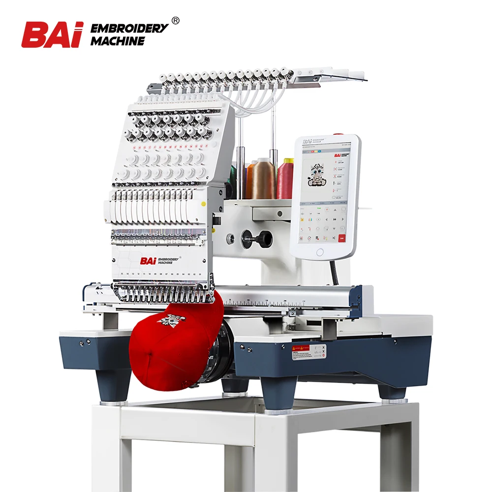 BAI hot sale single head 15 needles tajima brother ricoma swf embroidery machines computerized price