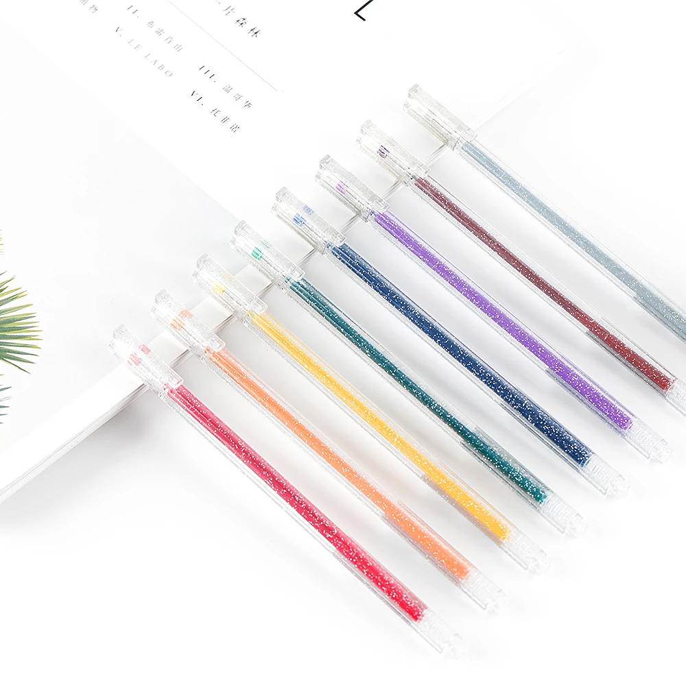 Wholesales Coloring Set Gel Pens Colors Gel Ball Pens, Professional Artist Ink Glitter Gel Pens For Art Drawing Painting