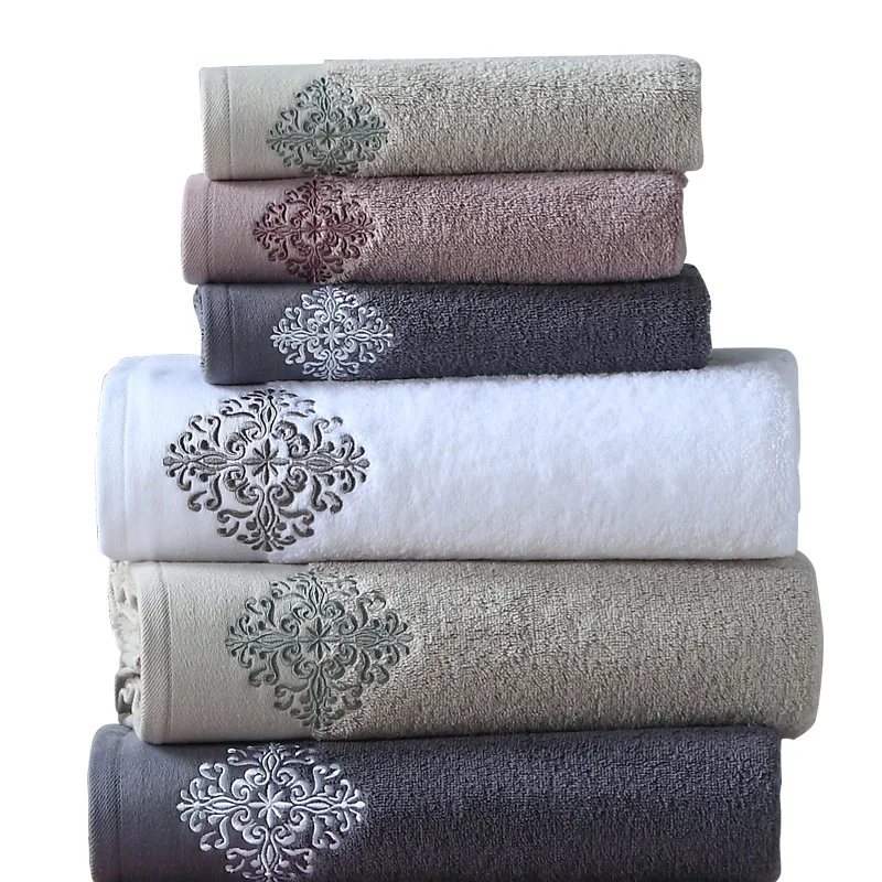 Manufacturer wholesale custom towel colorful set for hotel