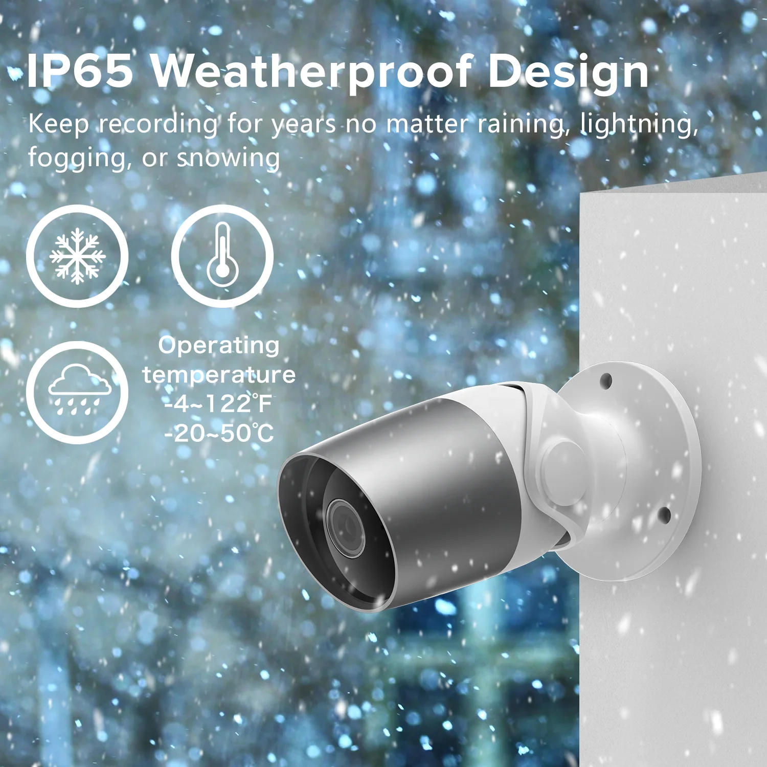 Laxihub IP65 Outdoor IR Alarm Support Smart Home Security Camera Wifi IP Bullet Camera