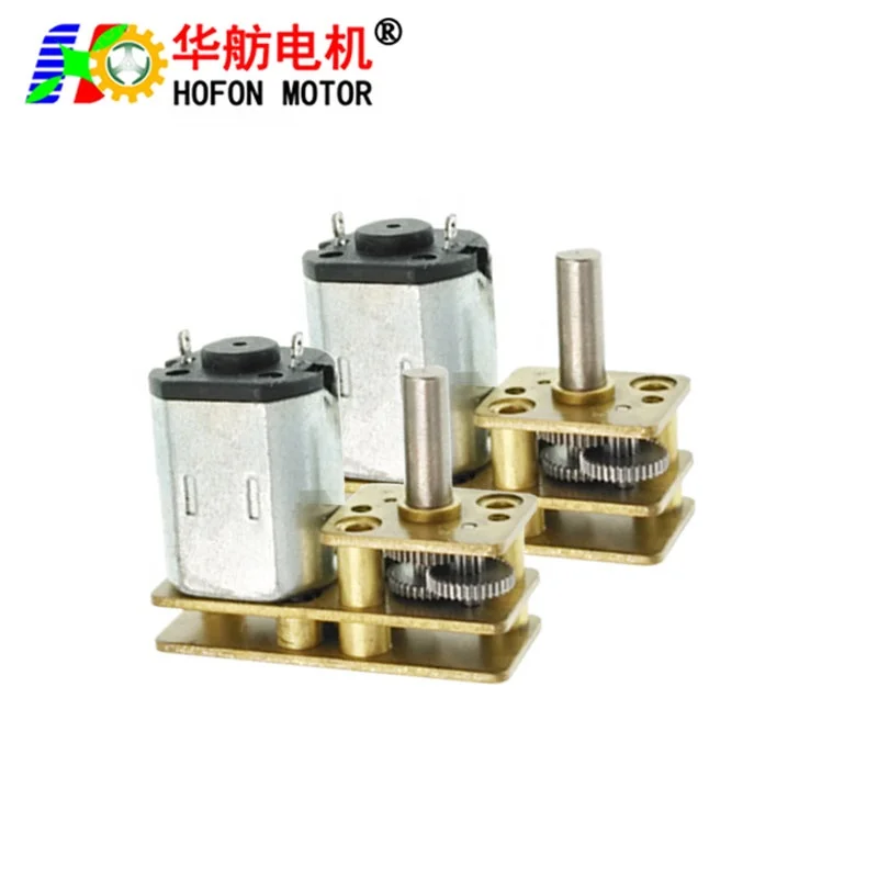 Hofon hot sale 24mm GM1024-N10 Low Rpm 3V 5V 6V 12V DC Metal Gear Motor With Gear Box For Smart Home