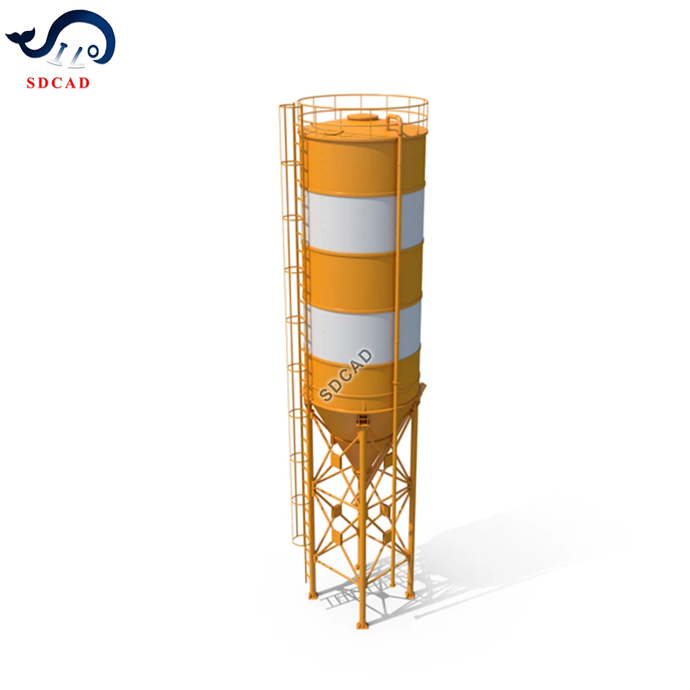 Продажа металлических силосов SDCAD мобильный цементный бункер низкая стоимость система цементного силоса и силос для хранения