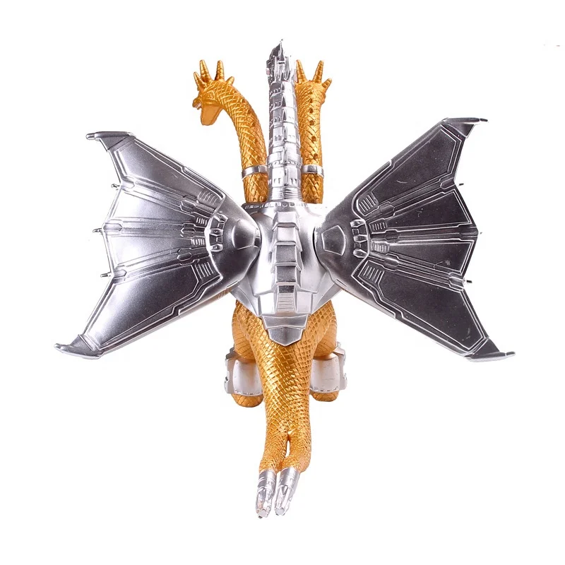 Hot Sale Soft Vinyl Figure Movie King Of Monster Series Godzilla Mecha King Ghidorah