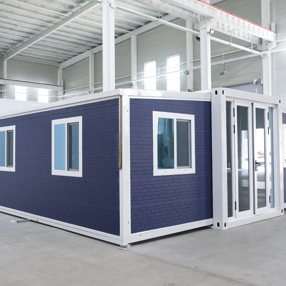Customize House 20ft 40ft expandable foldable container house prefab bedroom homes folding tiny container house