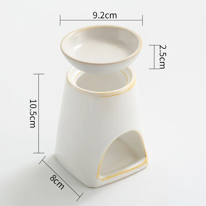 Wholesale White Ceramic Tealight Wax Warmer Aroma Oil burner