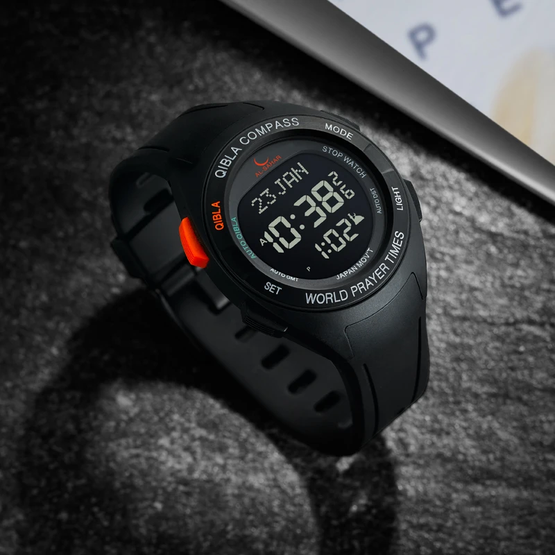 Azan Mosque Muslim Best Travel Alarm Islamic Watch 2022 Plastic Popular Fashion Sport Auto Unisex CHARM Muslim Athan Timepieces