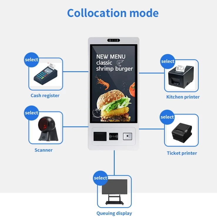 EKAA киоск для самостоятельного заказа платежей система android самообслуживания