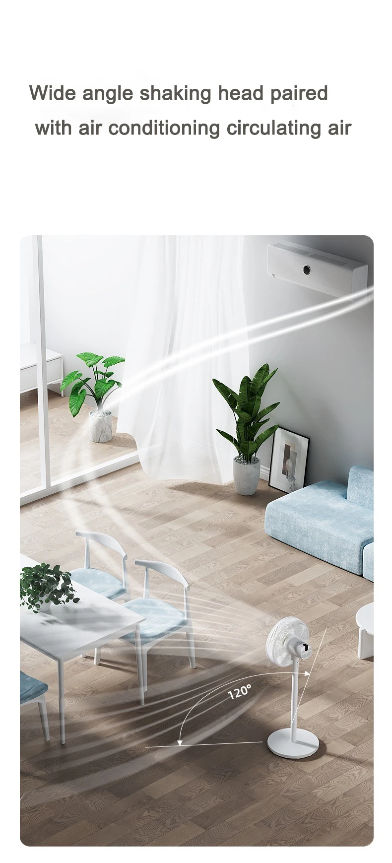 Modern 16 Inch Pedestal Ventilation Fan with Remote Control Solar-Powered for Household and Hotel Use Plastic Box Installation