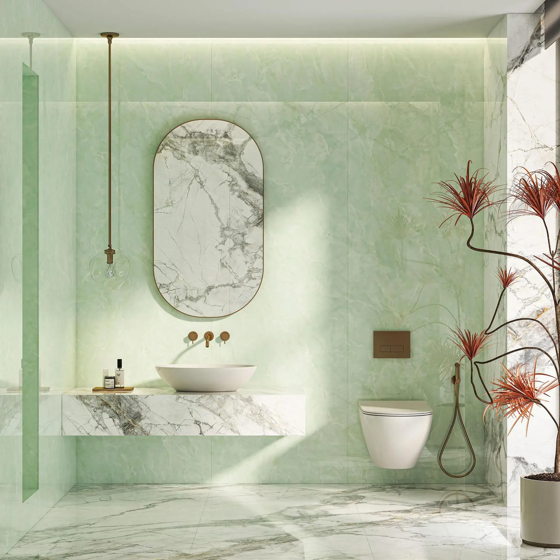 YDSTONE  Artificial Large Porcelain Slab Ceramic Tile Marble Look Sintered Stone 12mm Onyx