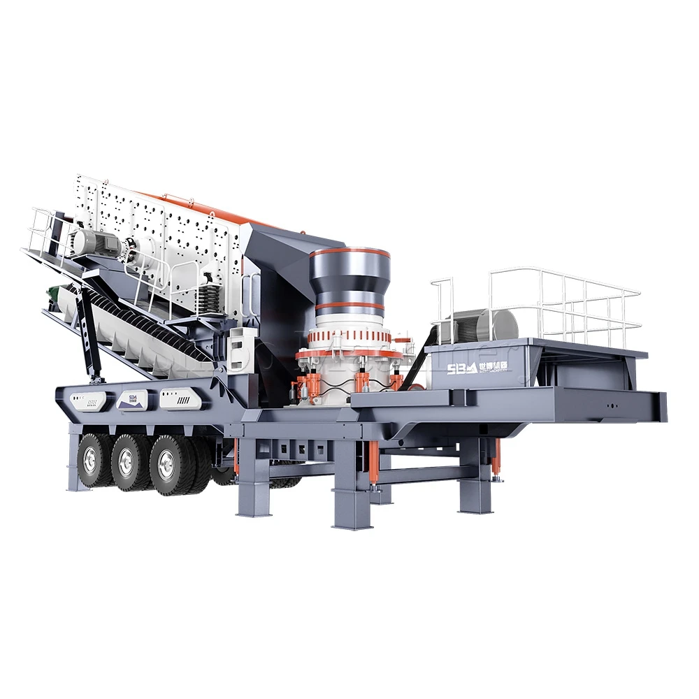 Cheap Portable mobile stone quarry cone crusher trituradora de piedra movil stone crushing plant