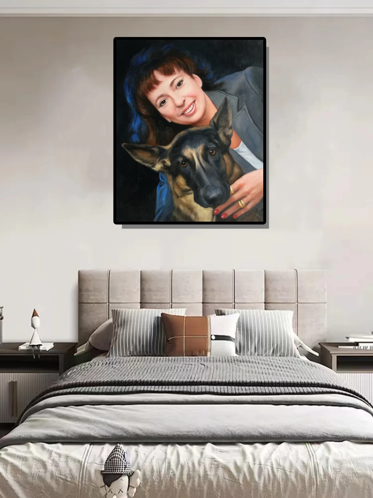 Handpainted custom people portrait and pet oil painting on canvas, turn your photo into oil painting, oil painting commission