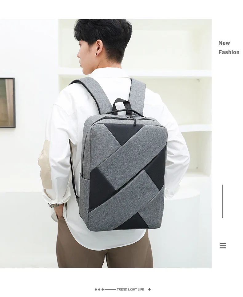 ZR594 Unisex Laptop Bags Wholesale Fashion Trendy USB Oxford Business 3 in 1 High Quality Custom College Schoolbag Backpack